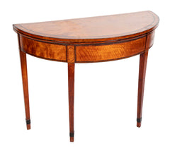 George III Satinwood Game Table
