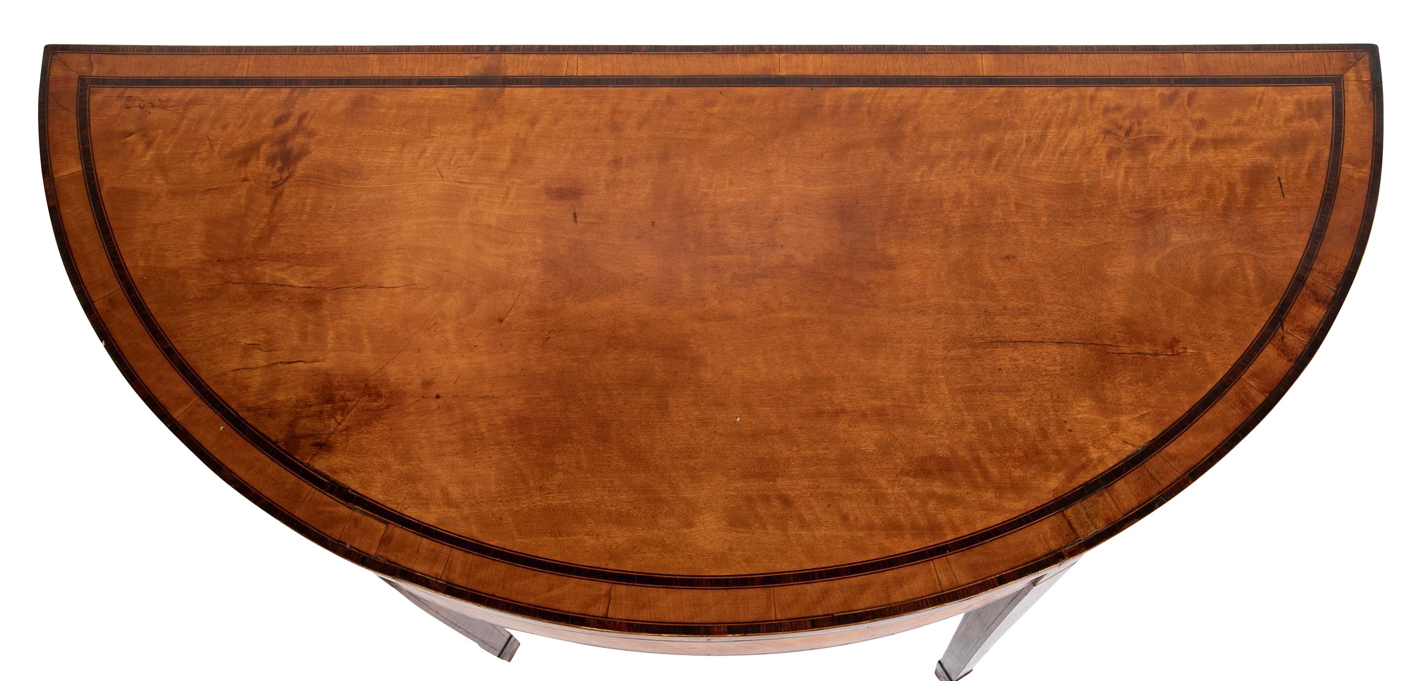 George III Satinwood Game Table
