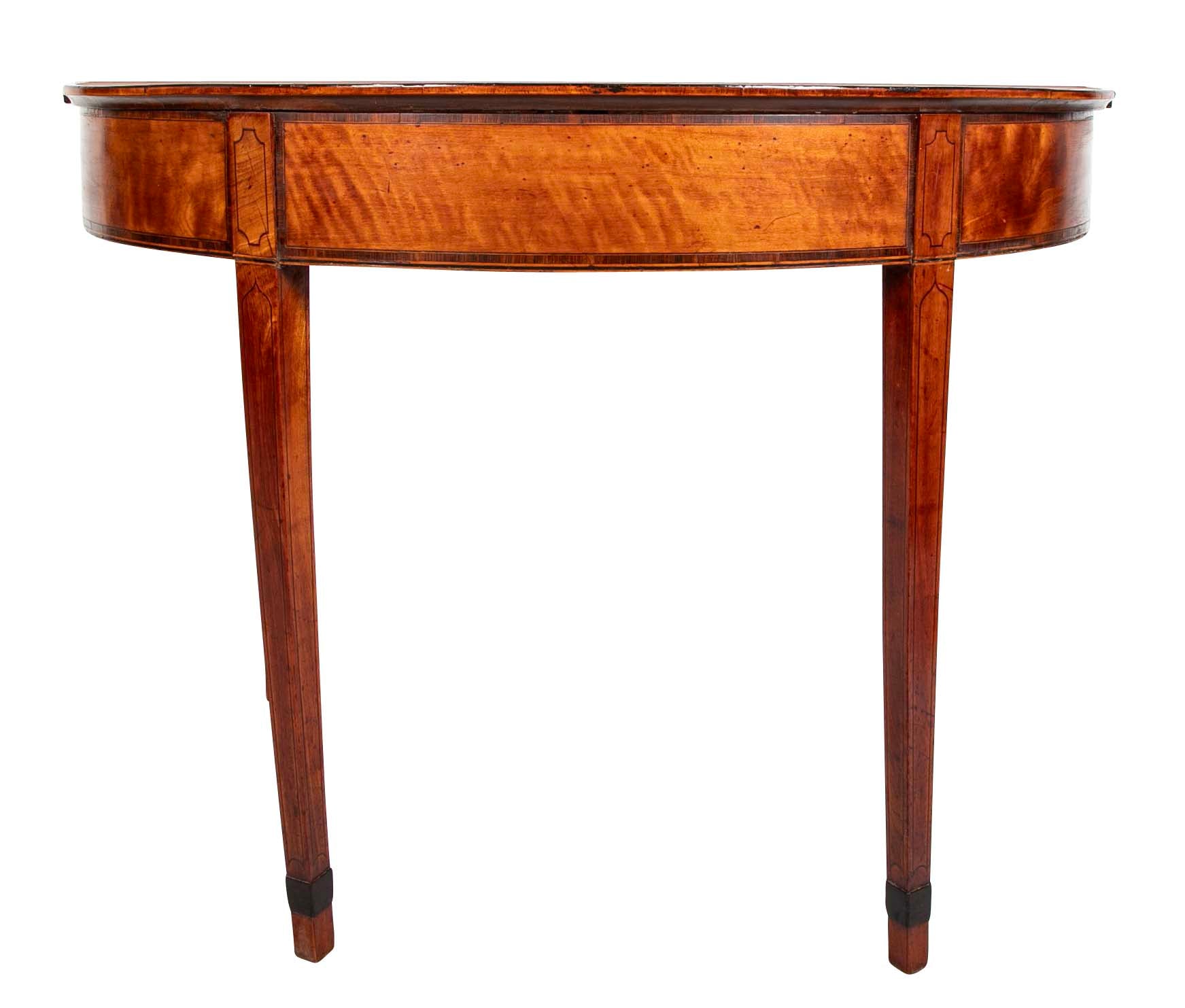George III Satinwood Game Table