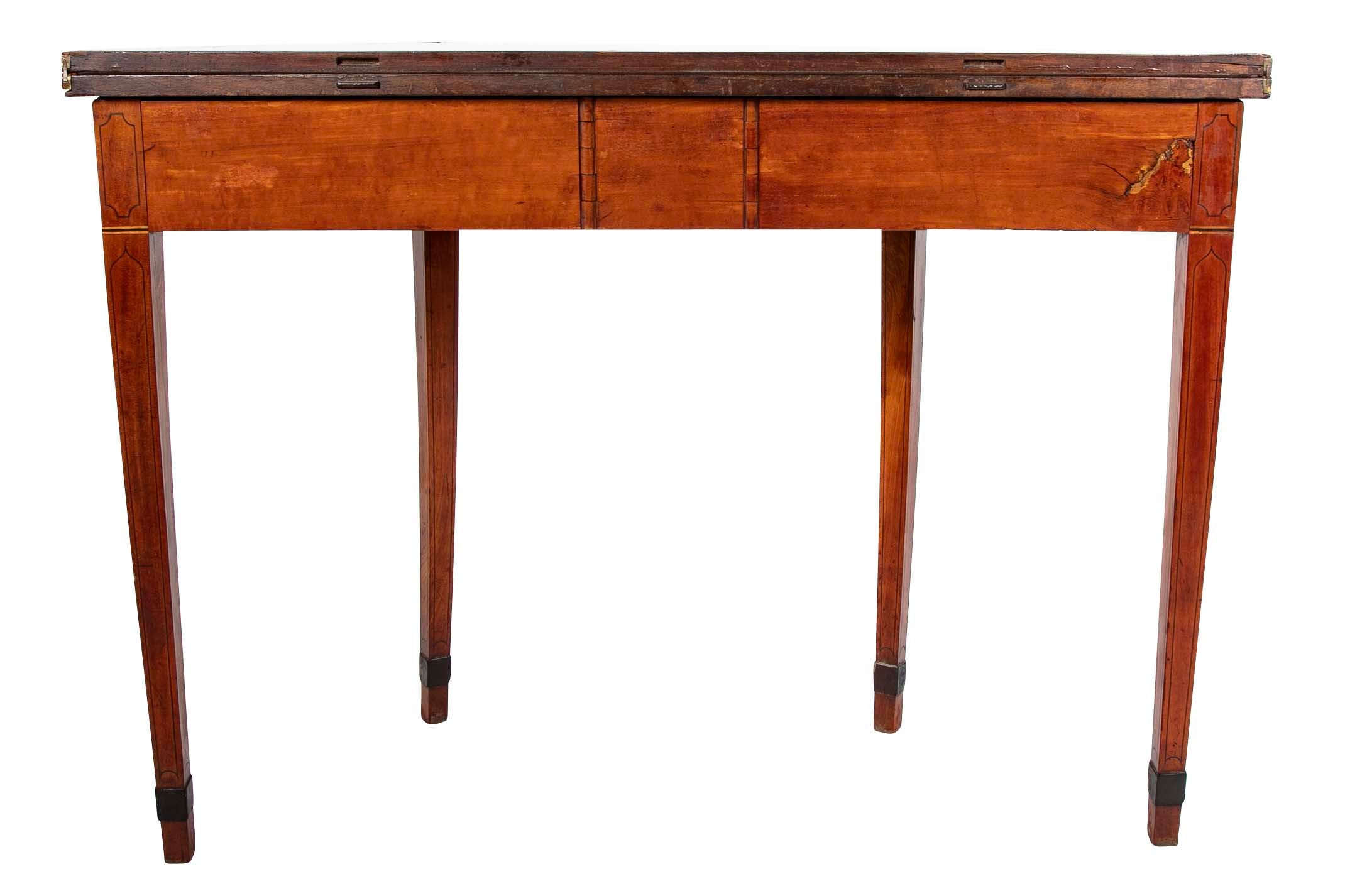 George III Satinwood Game Table