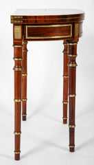 Regency Rosewood Banded Foldover Games Table Attributed to John McLean