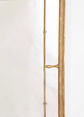 George III Giltwood Segmented and Beaded Rectangular Mirror
