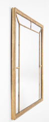 George III Giltwood Segmented and Beaded Rectangular Mirror