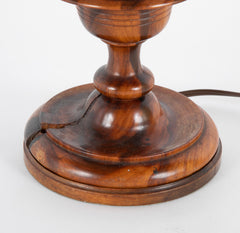 A Similar Pair of Lignum Vitae Classical Lamps.