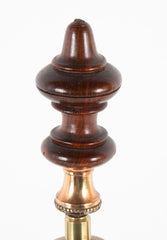 A Similar Pair of Lignum Vitae Classical Lamps.