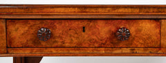 Important William IV Period Desk with Superb Carving Signed Holland & Sons