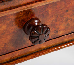 Important William IV Period Desk with Superb Carving Signed Holland & Sons