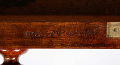 Important William IV Period Desk with Superb Carving Signed Holland & Sons