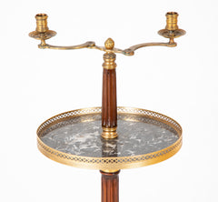 Unusual Louis XVI Style Two Lite Table Stand