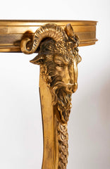 Pair of Important Bronze Marble Top Gueridons