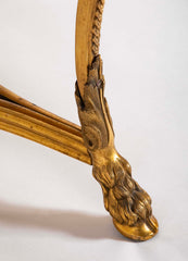 Pair of Important Bronze Marble Top Gueridons