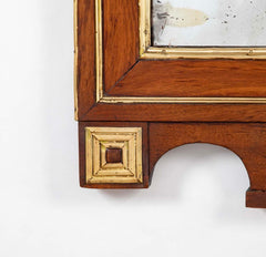 Early 19th Century Baltic Neo-Classic Mahogany & Brass Trimmed Mirror