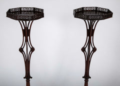 Pair of English George II Period  Pedestals in the Manner of Linnell