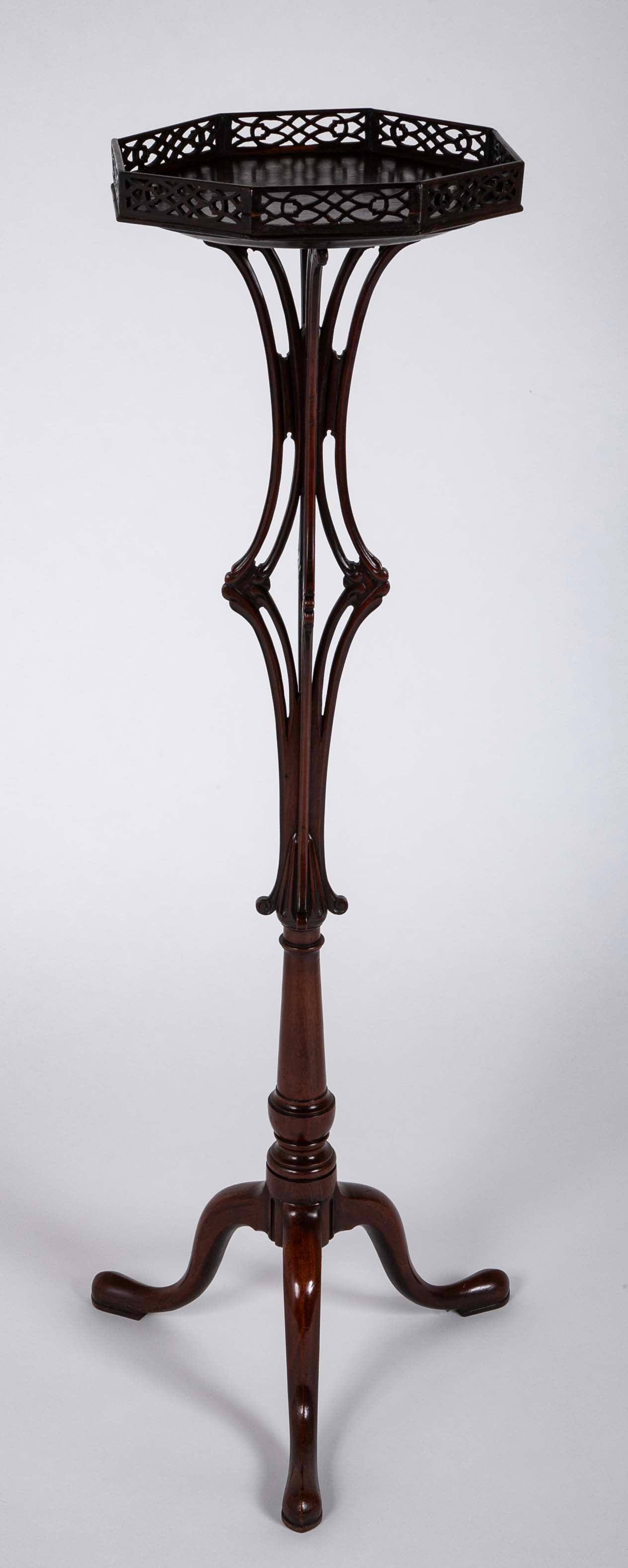 Pair of English George II Period  Pedestals in the Manner of Linnell