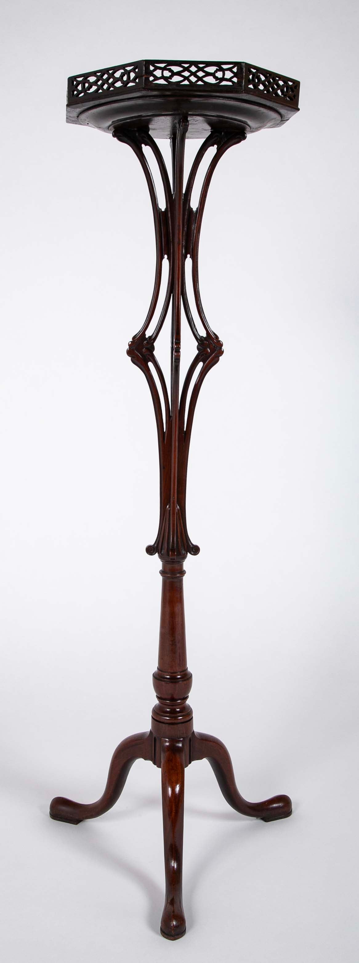 Pair of English George II Period  Pedestals in the Manner of Linnell