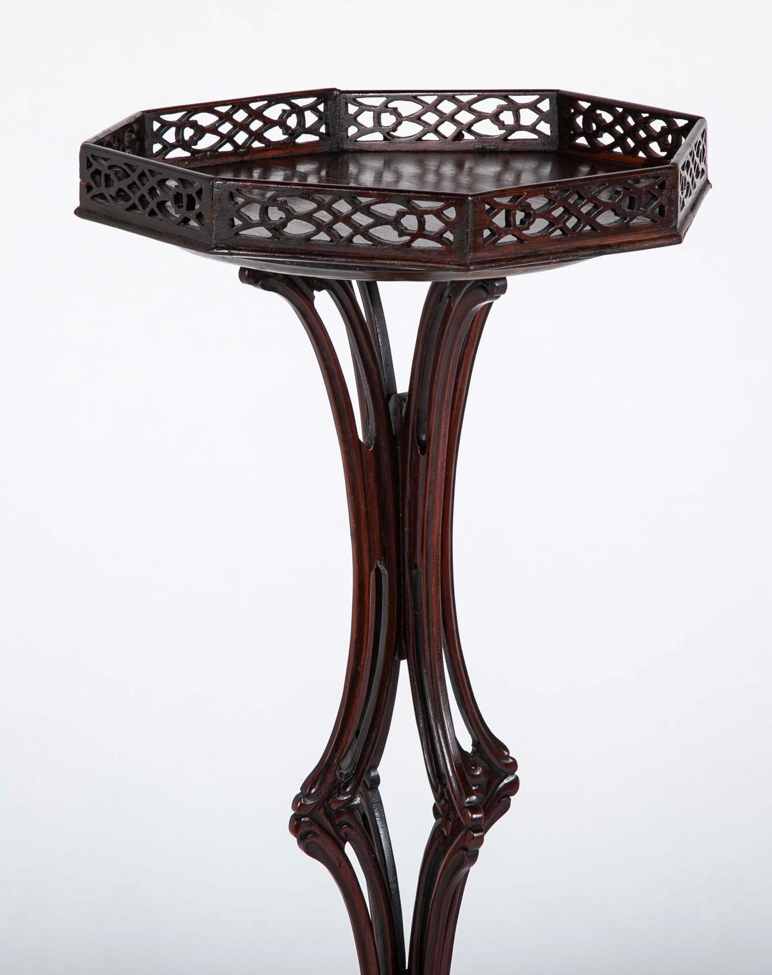 Pair of English George II Period  Pedestals in the Manner of Linnell