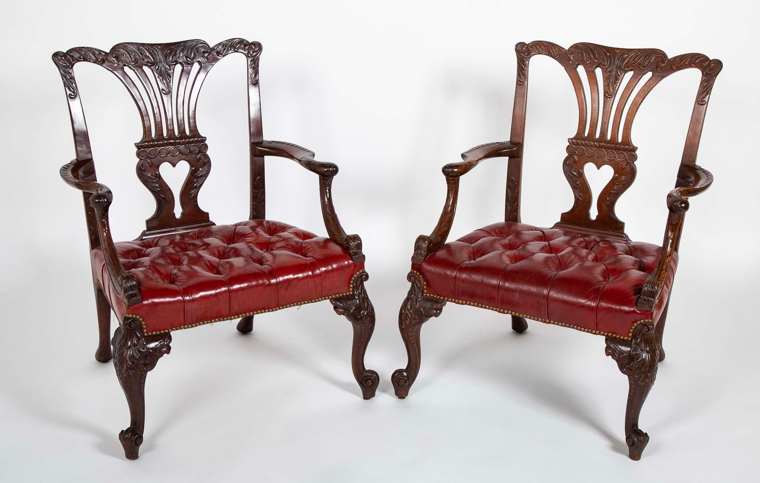 Pair if George II Gainsborough Armchairs