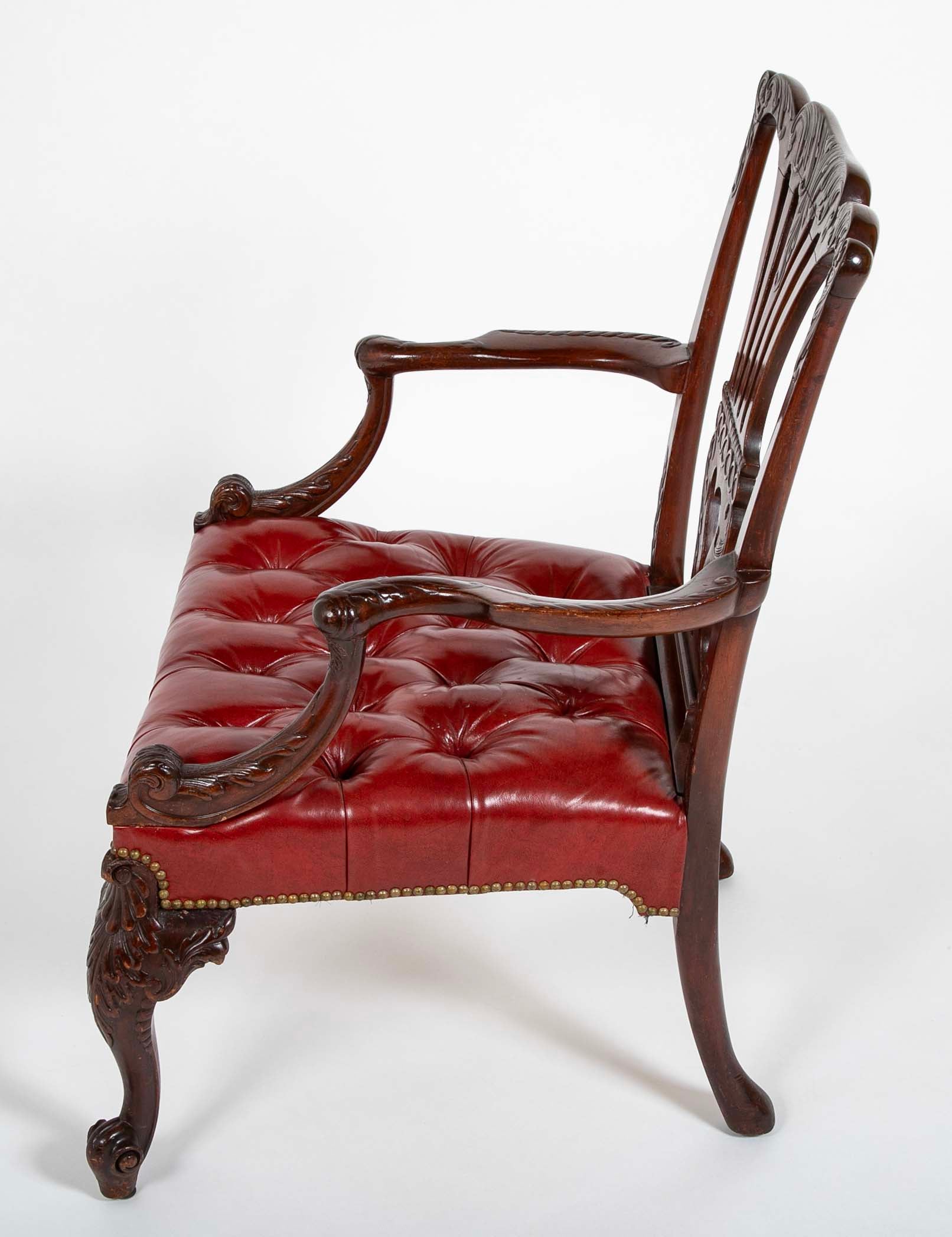 Pair if George II Gainsborough Armchairs