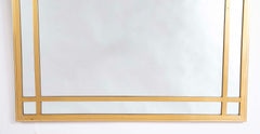Pair of Mid Century Brass Mirrors