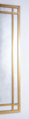 Pair of Mid Century Brass Mirrors
