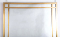 Pair of Mid Century Brass Mirrors