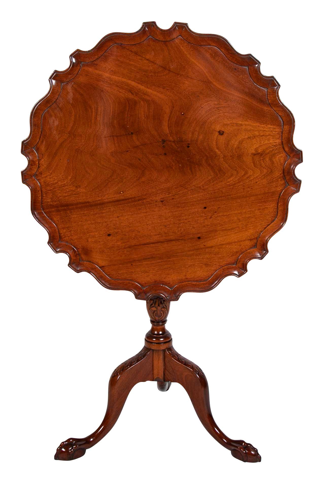 Chippendale Pie Crust Tilt Top Table