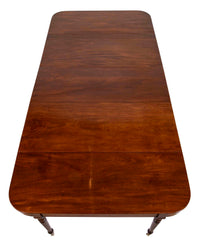 Rare English Regency Scissor Support Extension Dining Table