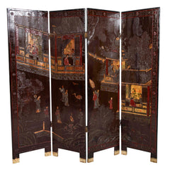 Chinese Four Fold Screen