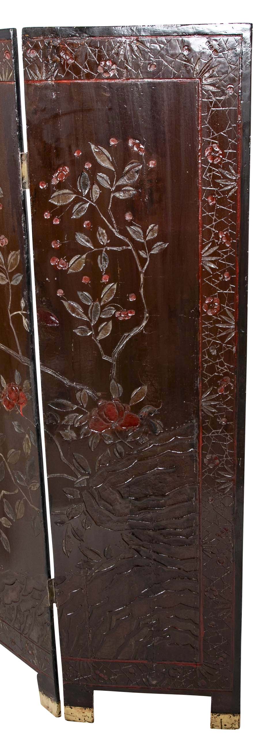 Chinese Four Fold Screen