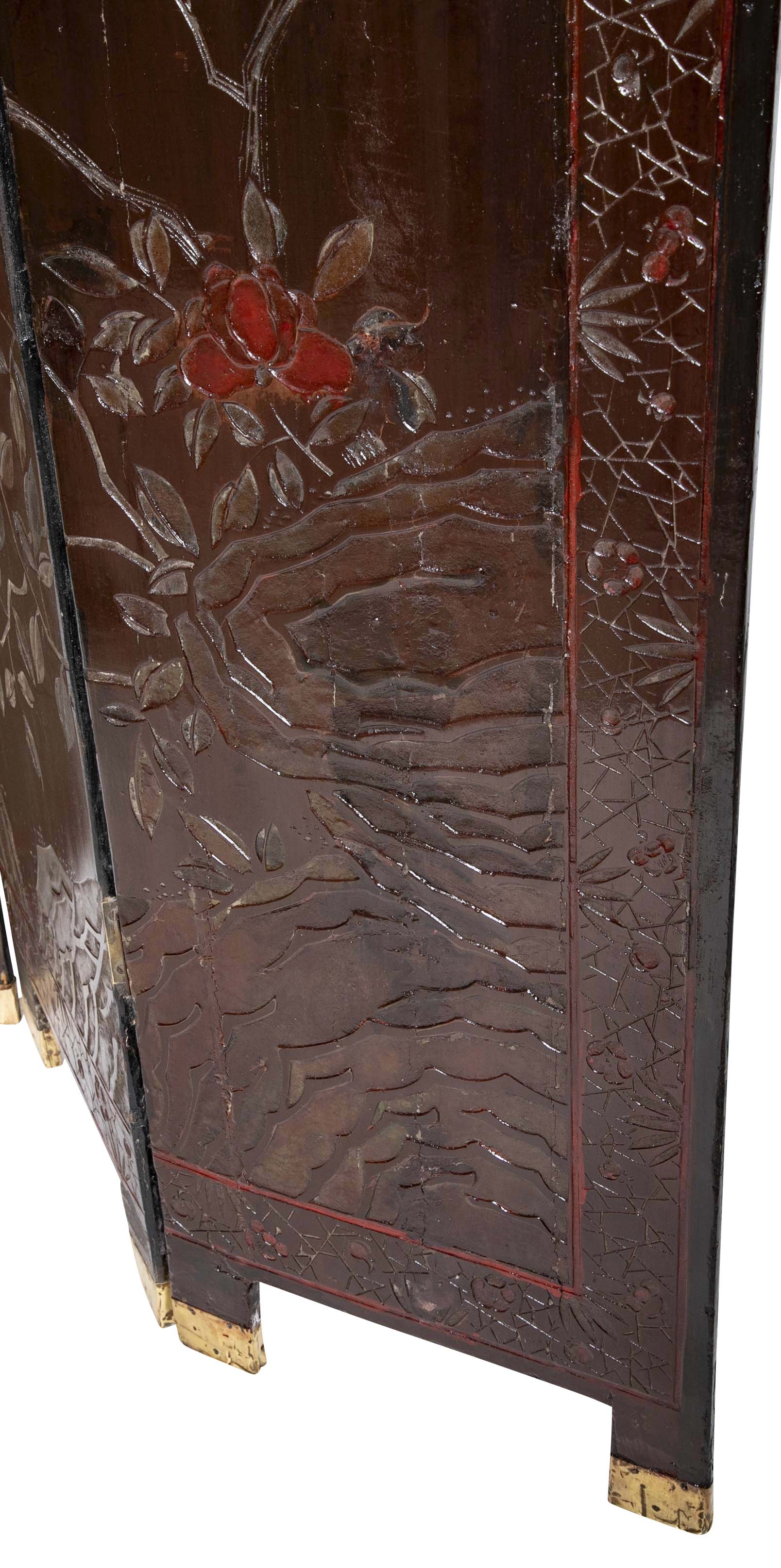 Chinese Four Fold Screen