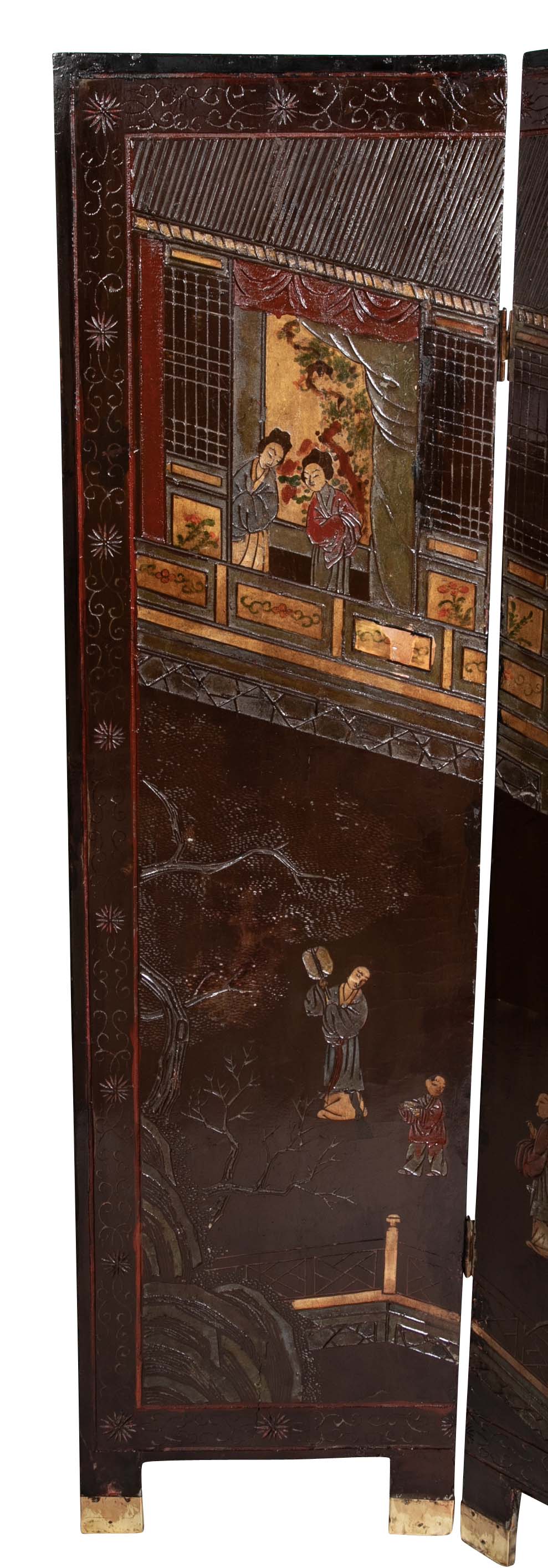 Chinese Four Fold Screen