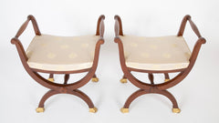 Pair of Empire French Curule Stools