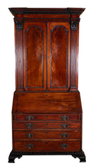 George II Mahogany Architectural Secretary Desk