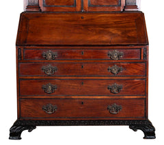 George II Mahogany Architectural Secretary Desk