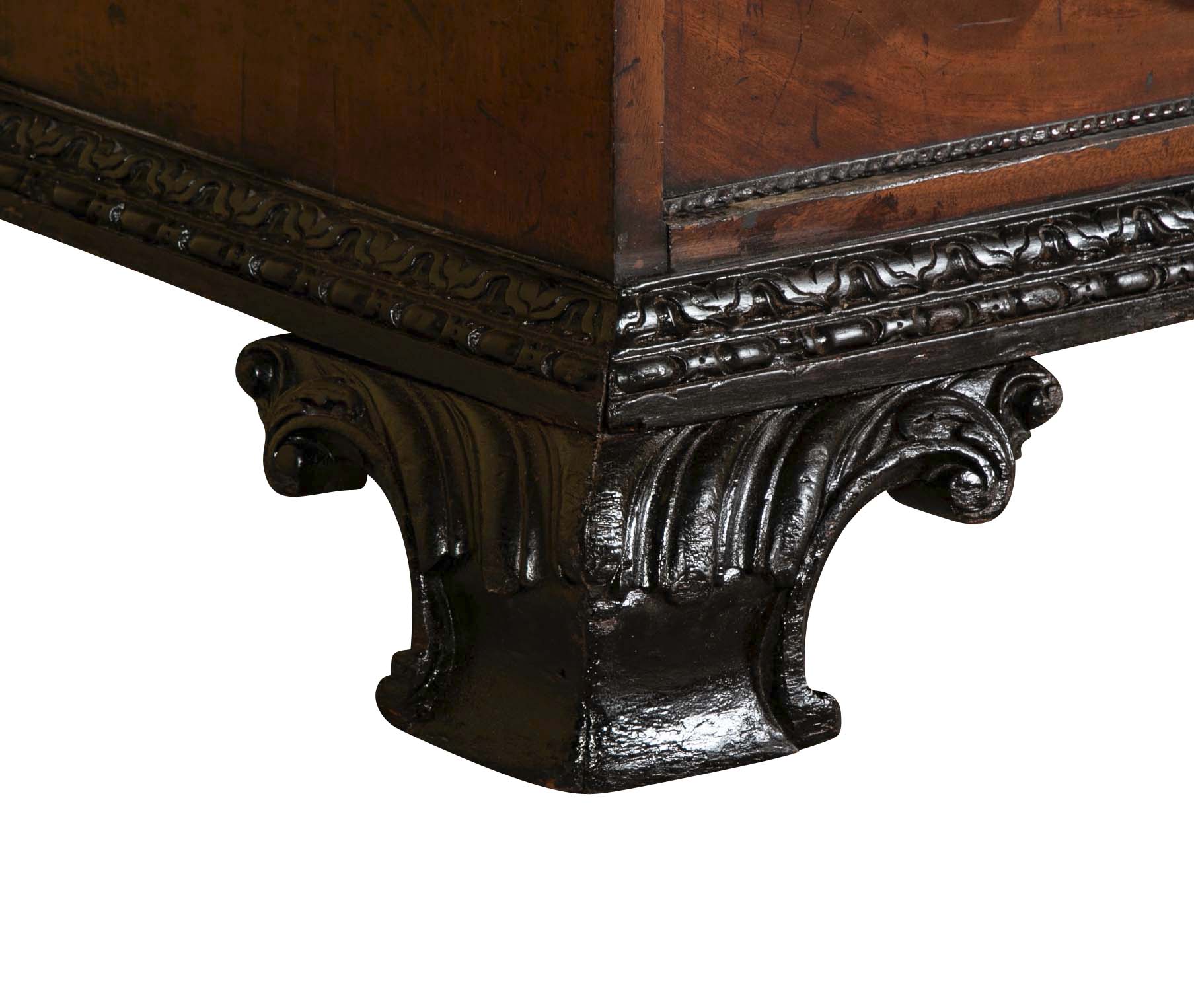 George II Mahogany Architectural Secretary Desk