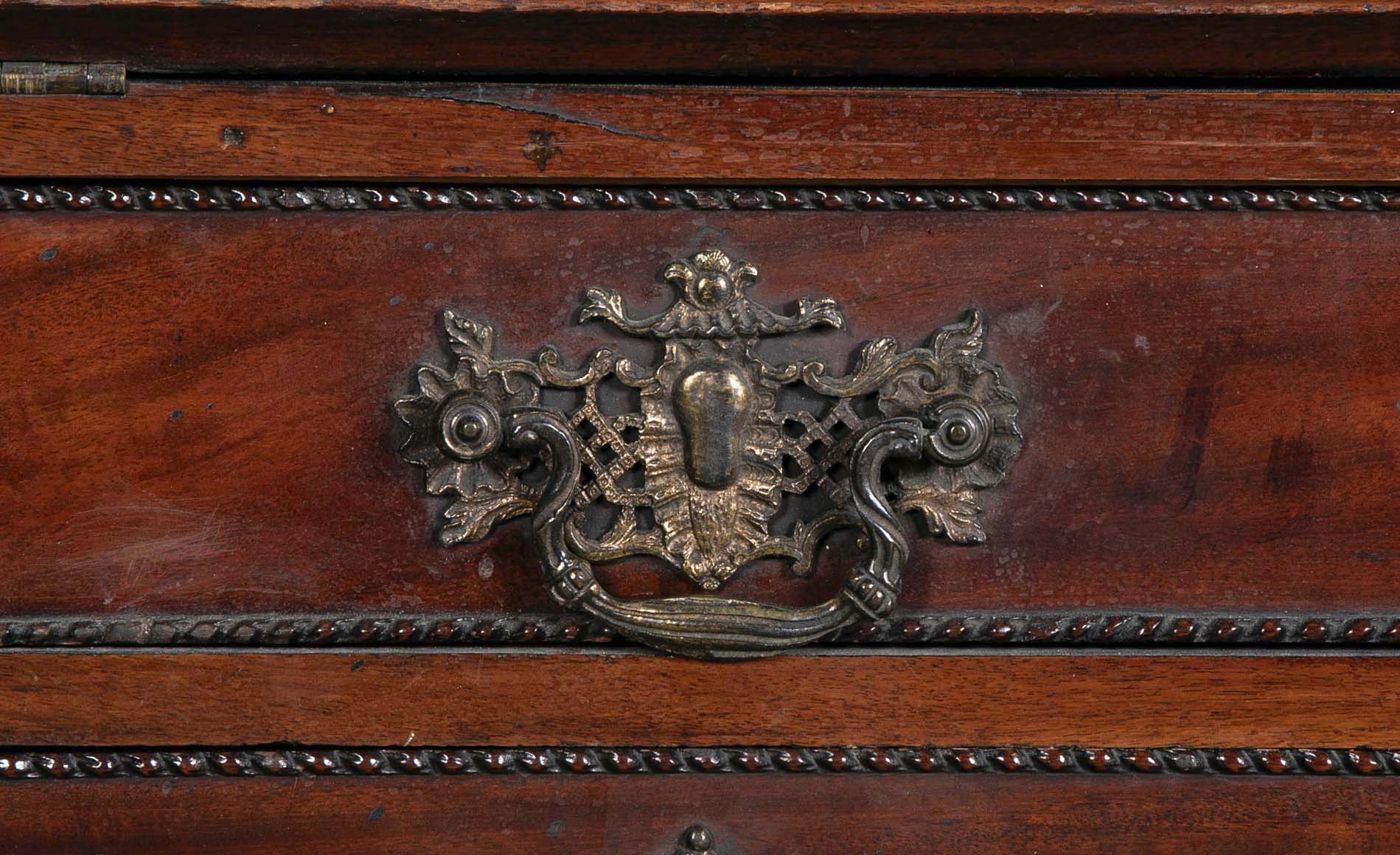 George II Mahogany Architectural Secretary Desk