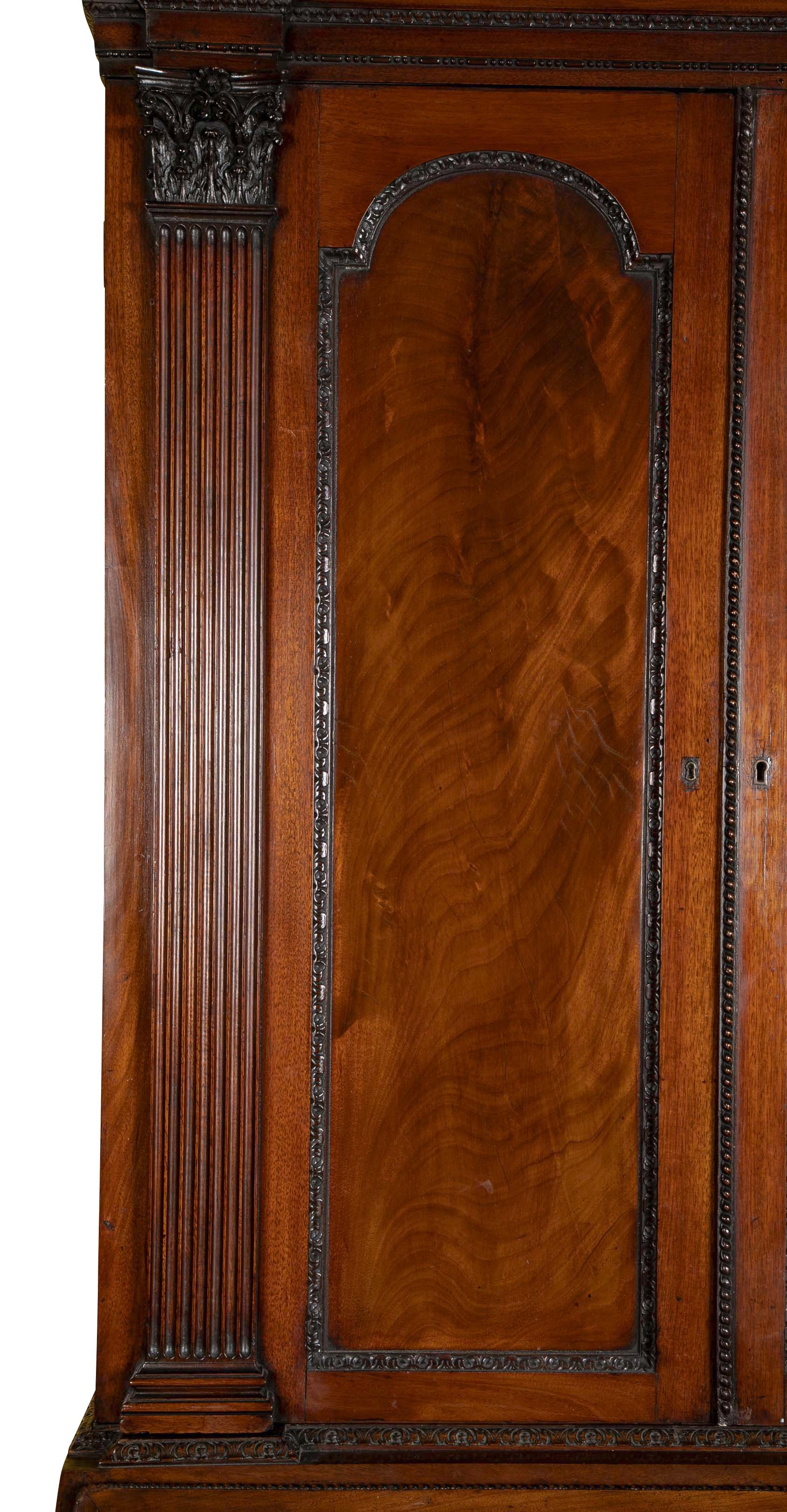 George II Mahogany Architectural Secretary Desk