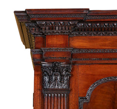 George II Mahogany Architectural Secretary Desk