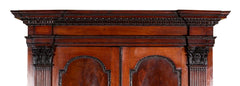 George II Mahogany Architectural Secretary Desk