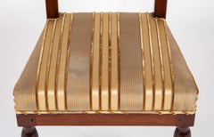 Set of Twelve Rare Empire Restauration Dining Chairs in Classic Design