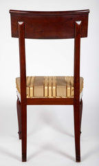 Set of Twelve Rare Empire Restauration Dining Chairs in Classic Design