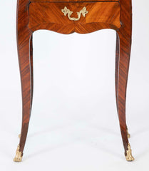 Louis XV Three Drawer Petite Commode with Marquetry Top & Sides