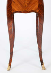 Louis XV Three Drawer Petite Commode with Marquetry Top & Sides