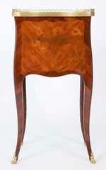 Louis XV Three Drawer Petite Commode with Marquetry Top & Sides