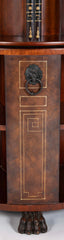 Regency Form Revolving Six Section Library Etagere with Faux Books
