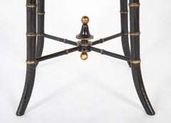 An Arts & Crafts Faux Ebonized Stool