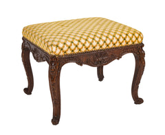 French Regence Carved Oak Bench