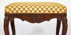 French Regence Carved Oak Bench