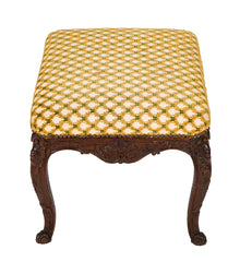 French Regence Carved Oak Bench