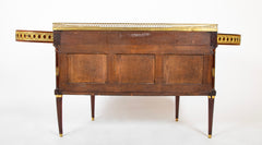 French Louis XVI Marble Top Bronze Mounted Console Deserte